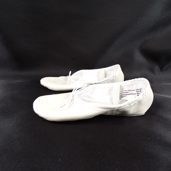 White Toddler Ballet Dance Flat Shoes - Picture 7 of 8